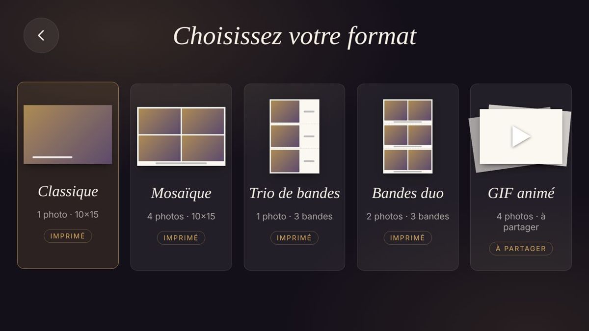Choix du format